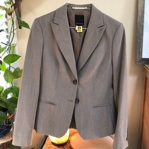 Lightweight Grey Pinstriped Blazer